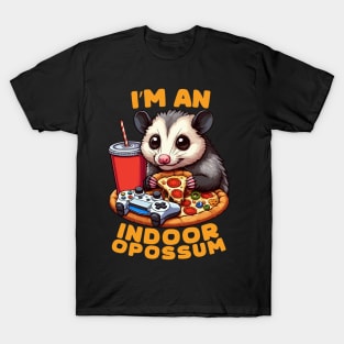 Indoor Opossum With Pizza T-Shirt